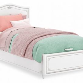 CLK Dětská postel s úložným prostorem Betty 100x200cm-bílá/šedá