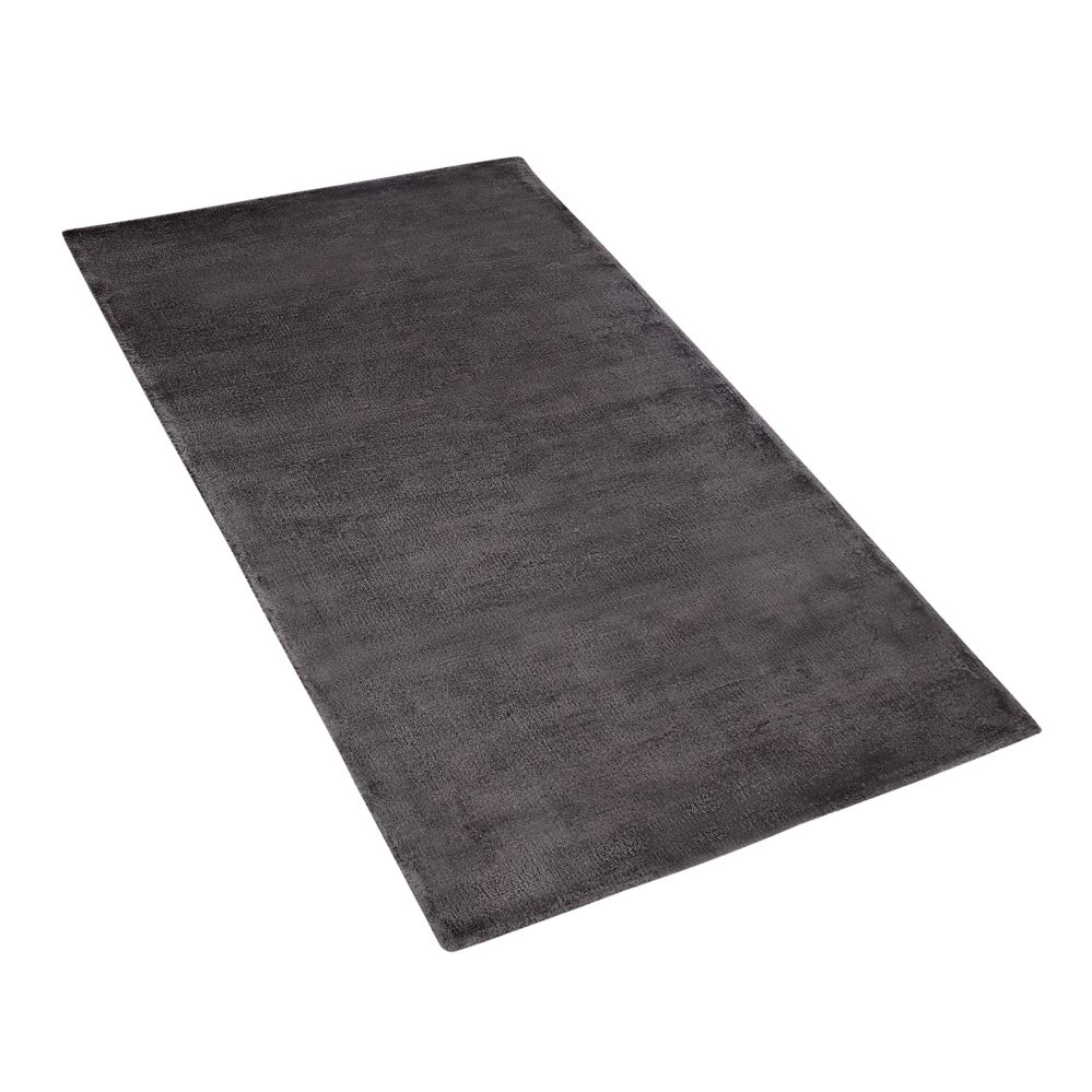 Viskózový koberec 80 x 150 cm tmavě šedý GESI II - Beliani.cz