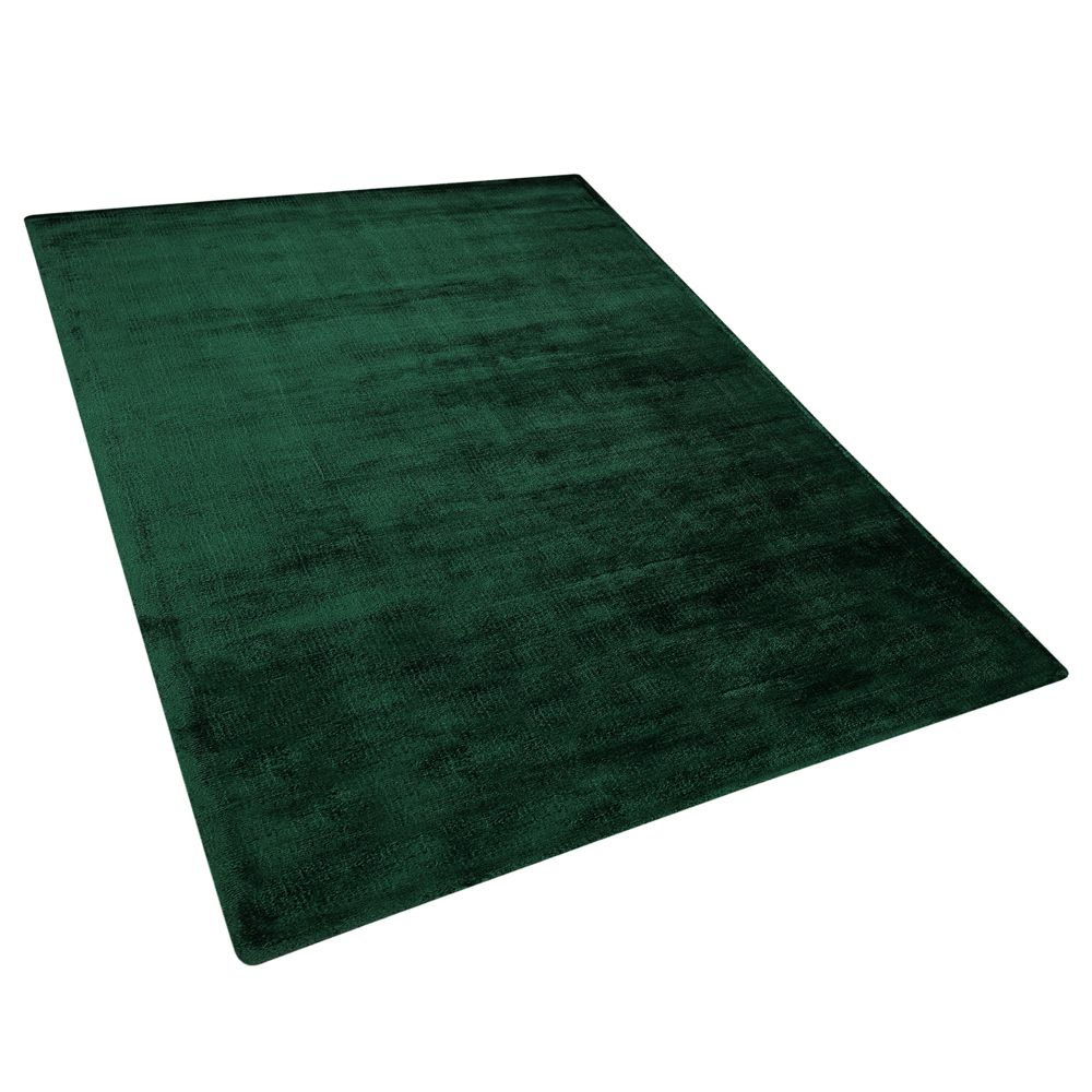 Viskózový koberec 160 x 230 cm tmavě zelený GESI II - Beliani.cz