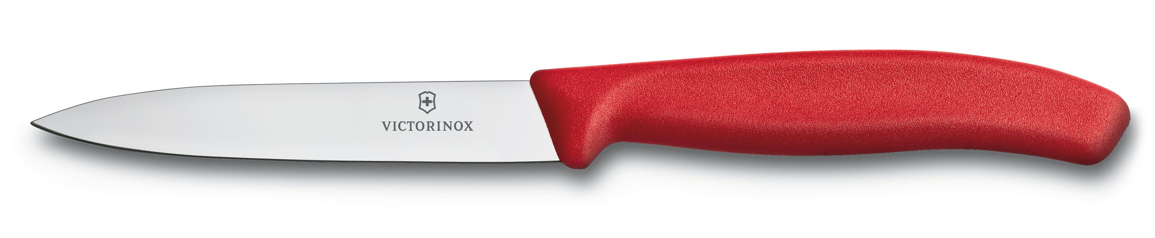 Nůž na zeleninu Victorinox 10 cm červený - Chefshop.cz