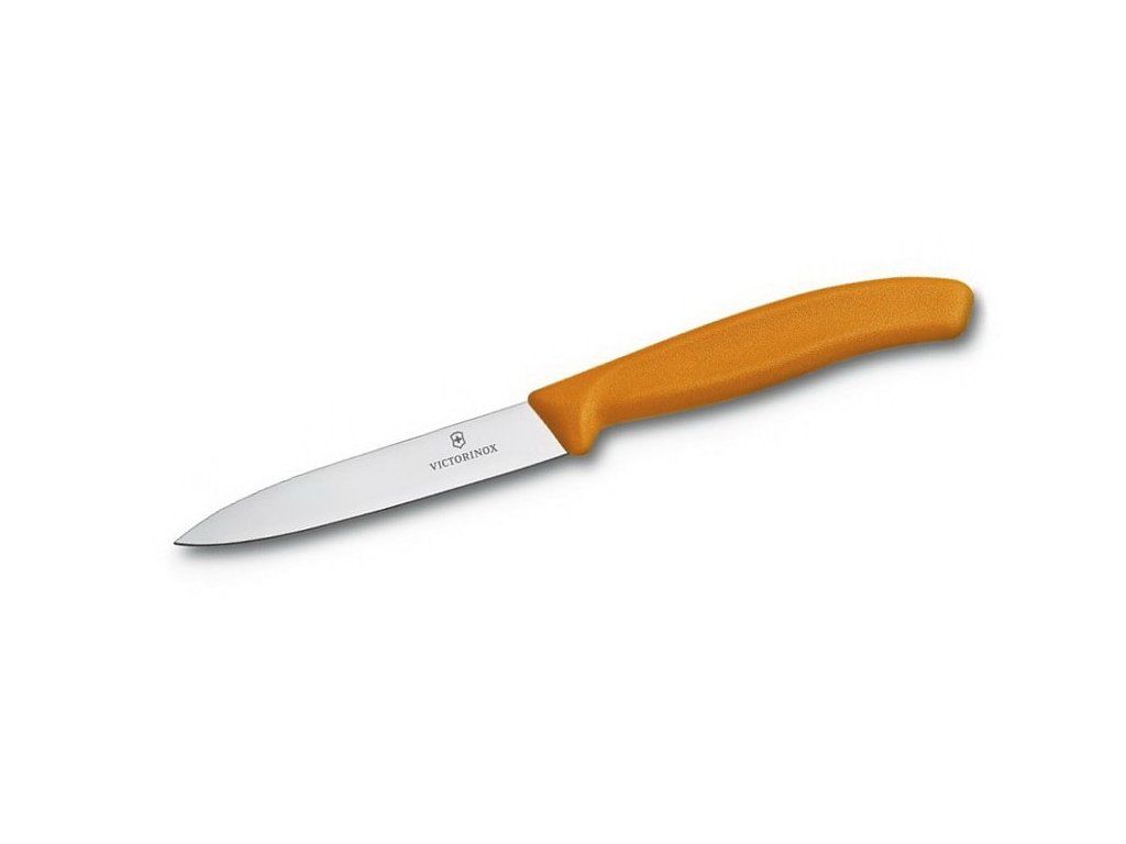 Nůž na zeleninu Victorinox 10 cm oranžový - Chefshop.cz