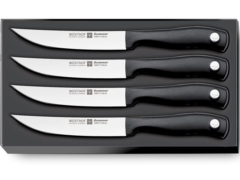 Sada nožů na steaky Silverpoint WÜSTHOF 4dílná - Chefshop.cz
