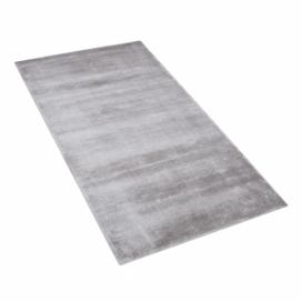 Viskózový koberec 80 x 150 cm světle šedý GESI II Beliani.cz