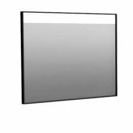 Zrcadlo Naturel 90x70 cm hliník černá ALUZ9070CLED Siko - koupelny - kuchyně