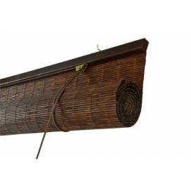 Vingo Dřevěná roleta do interiéru – hnědá Šířka rolety: 100 cm, Rozvin rolety: 150 cm