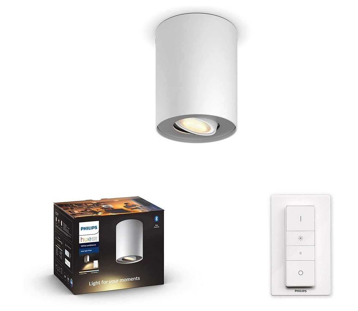 Philips Philips 56330/31/P6 - LED Stmívatelné svítidlo Hue PILLAR 1xGU10/5W/230V + DO  -  Svět-svítidel.cz