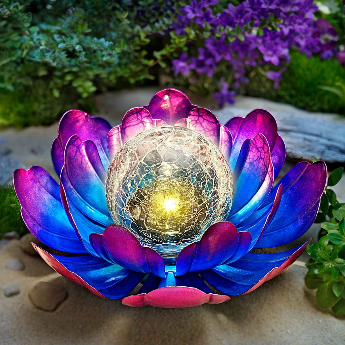 Weltbild Solární dekorace Květ, fialový 771735 - Velký Košík