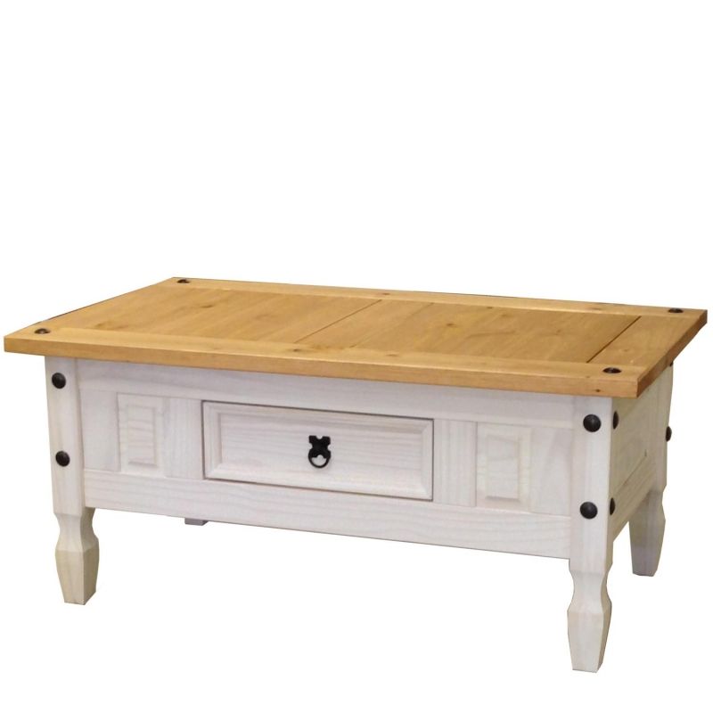 Konferenční stolek CORONA bílý vosk 163910B - IDEA nábytek