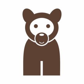  Medvídě - samolepka na zeď 