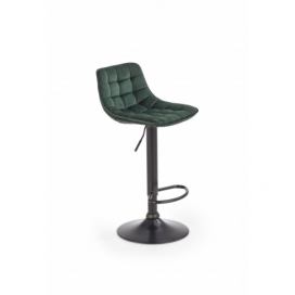  H95 barová židle tmavě zelená