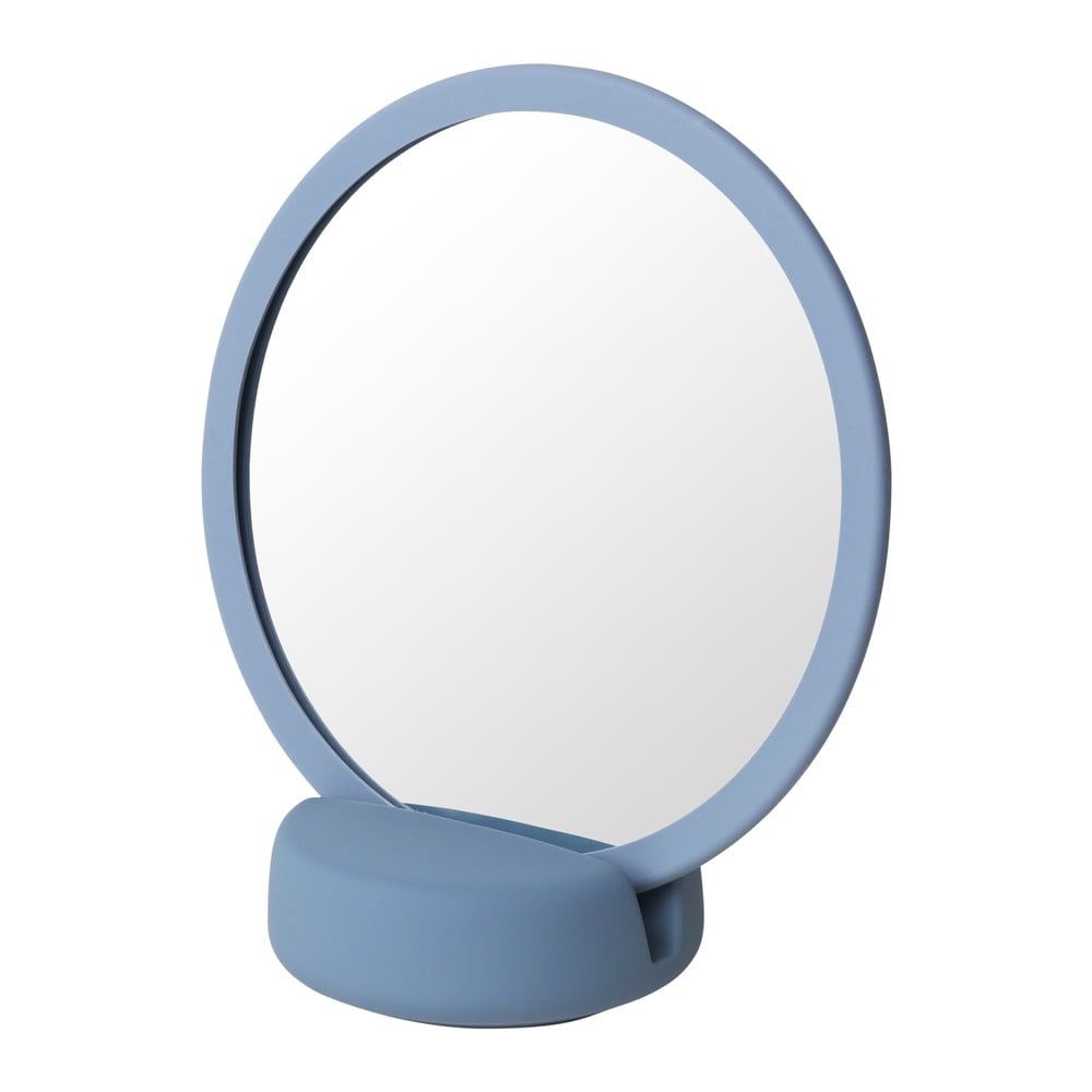Modré stolní kosmetické zrcadlo Blomus, výška 18,5 cm - Bonami.cz