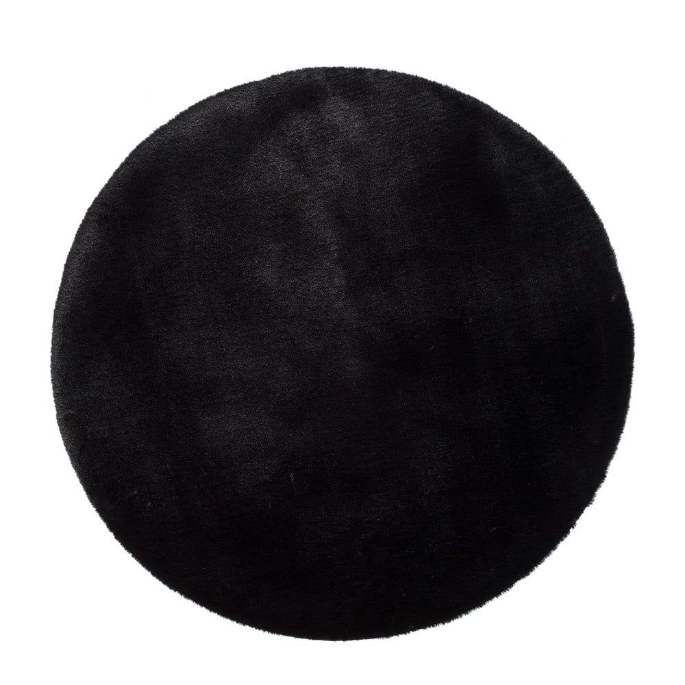 Černý koberec Universal Fox Liso, Ø 120 cm - Bonami.cz