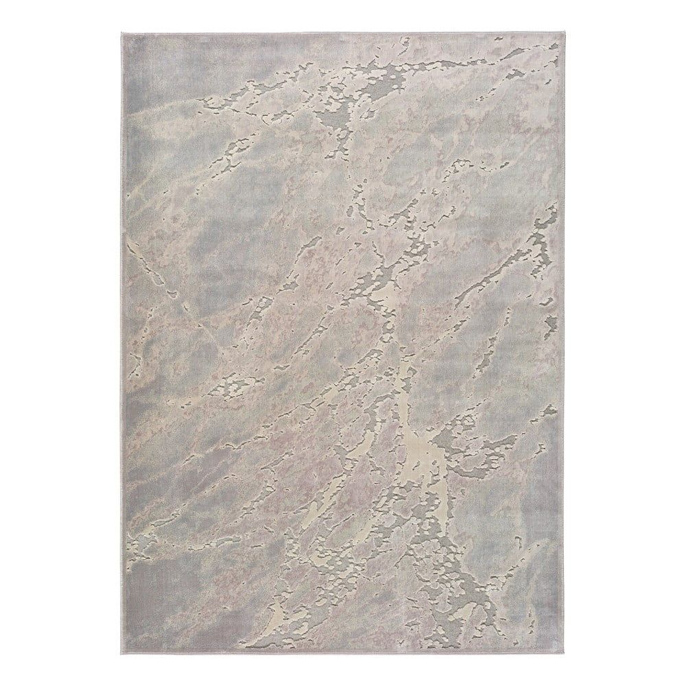 Šedo-béžový koberec z viskózy Universal Margot Marble, 140 x 200 cm - Bonami.cz