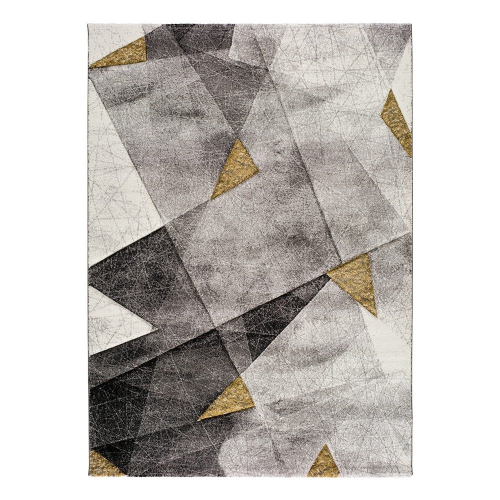Šedo-žlutý koberec Bianca Grey, 60 x 120 cm - Bonami.cz