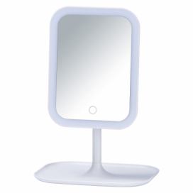 Bílé kosmetické zrcadlo s LED podsvícením Wenko Bertolio