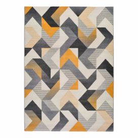 Oranžovo-šedý koberec Universal Gladys Abstract, 60 x 120 cm Bonami.cz