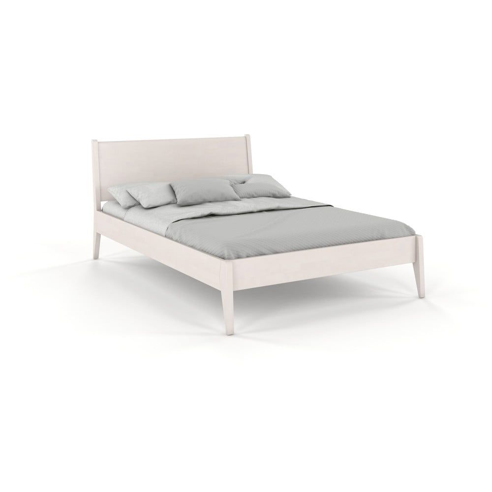 Bílá jednolůžková postel z borovicového dřeva 120x200 cm Laxbaken – Skandica - Bonami.cz