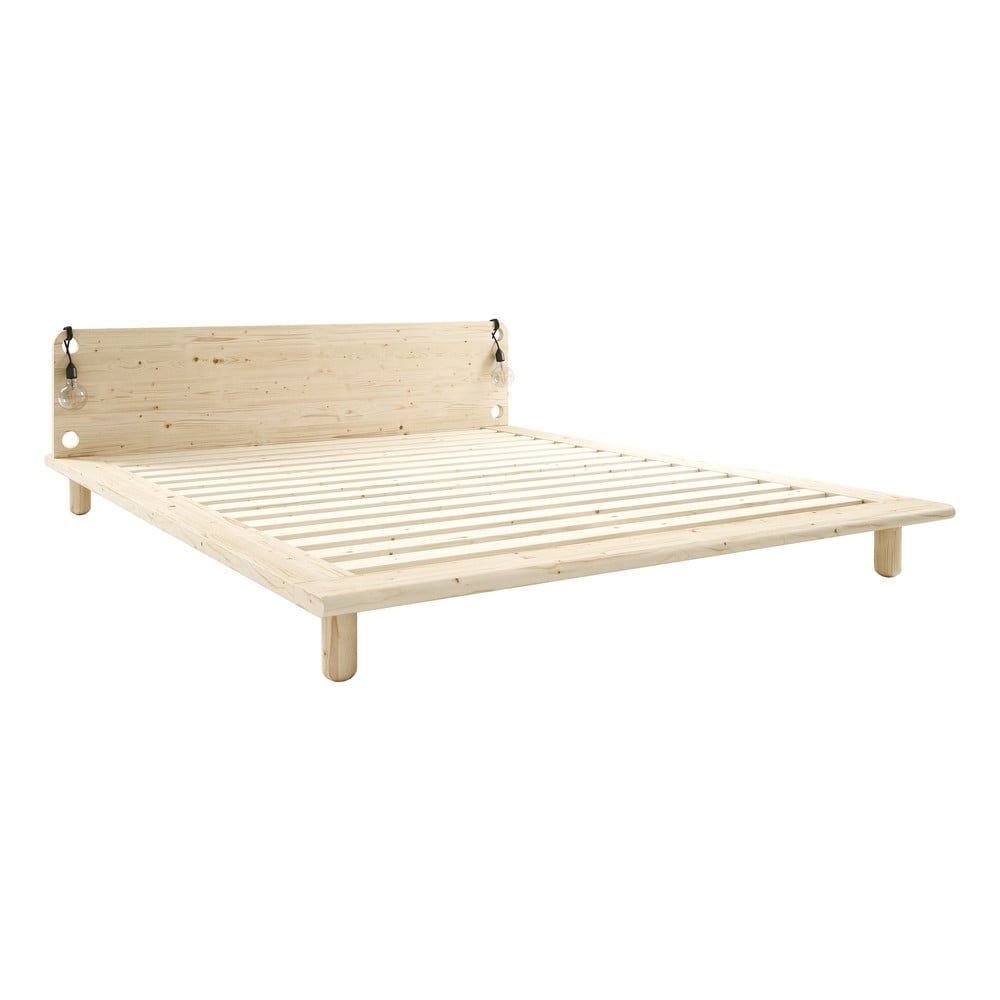 Dvoulůžková postel z borovicového dřeva s roštem 180x200 cm Peek – Karup Design - Bonami.cz