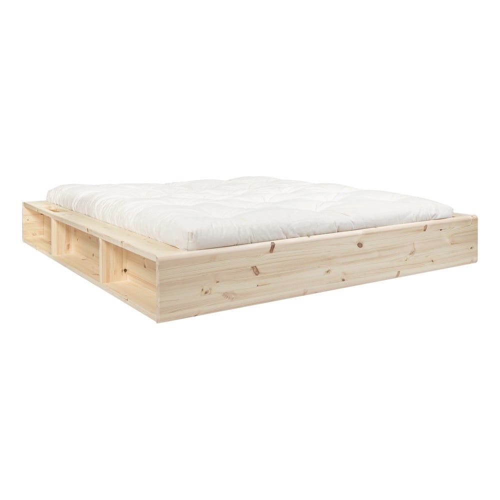 Dvoulůžková postel z masivního dřeva s úložným prostorem a futonem Double Latex Mat Karup Design Ziggy, 160 x 200 cm - Bonami.cz