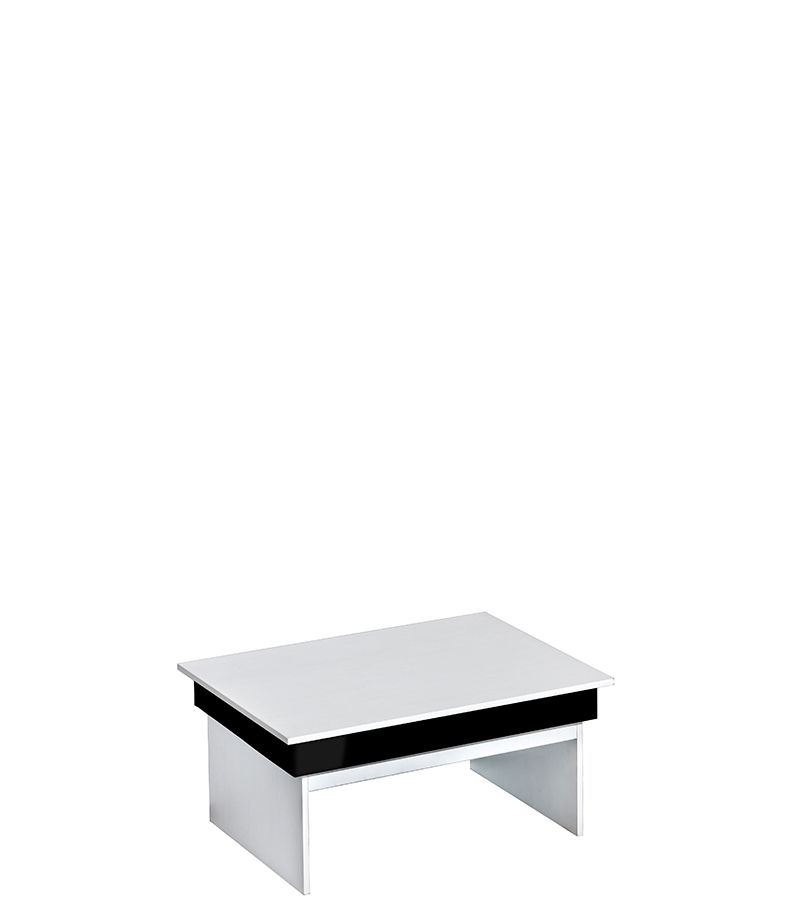 Domel Konferenční stolek TIM 8 Domel 89/49/67 Barva: bila-bily-lesk-cerny-lesk - DAKA nábytek