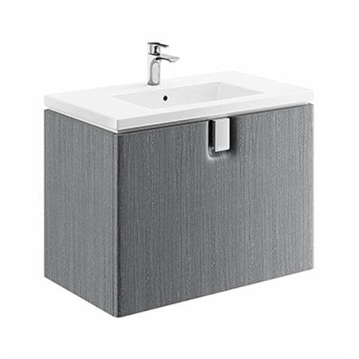Koupelnová skříňka pod umyvadlo Kolo Twins 80x57x46 cm stříbrný grafit 89551000 - Siko - koupelny - kuchyně