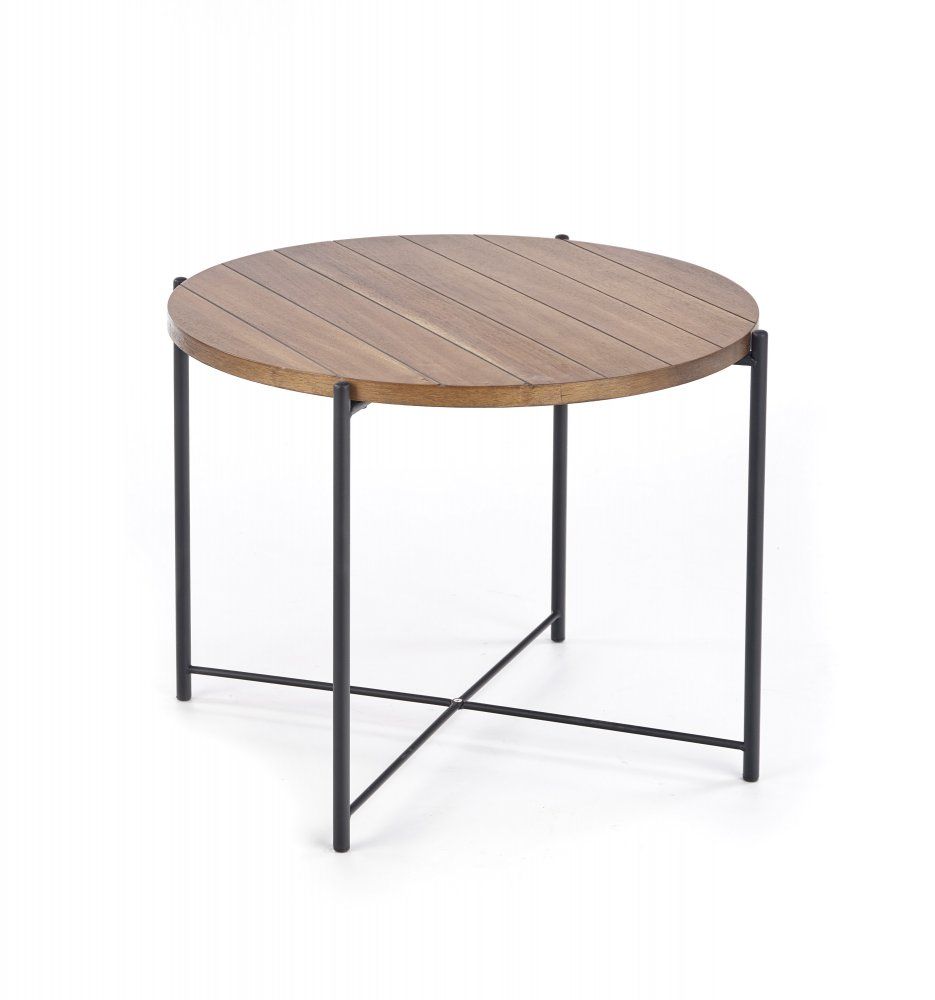 Konferenční stolek GIORGIA, 60x46x60, světlý ořech/černá - Expedo s.r.o.