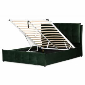 Hector Čalouněná postel Puna 160x200 dvoulůžko - zelené