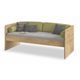 Jednoduchá postel Cody 90x200cm - dub světlý