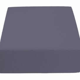 Jersey prostěradlo tmavě šedé 180 x 200 cm