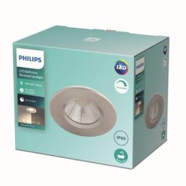 Philips Dive SL261 LED koupelnové zápustné bodové svítidlo 1x5,5W | 380lm | 2700K | IP65 - stmívatelné, ochrana EyeComfort, nikl