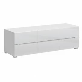  RTV stolek 6S/140, bílá/bílý extra vysoký lesk HG, JOLK