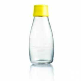 Žlutá skleněná lahev ReTap s doživotní zárukou, 300 ml