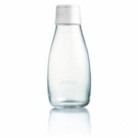 Mléčně bílá skleněná lahev ReTap s doživotní zárukou, 300 ml