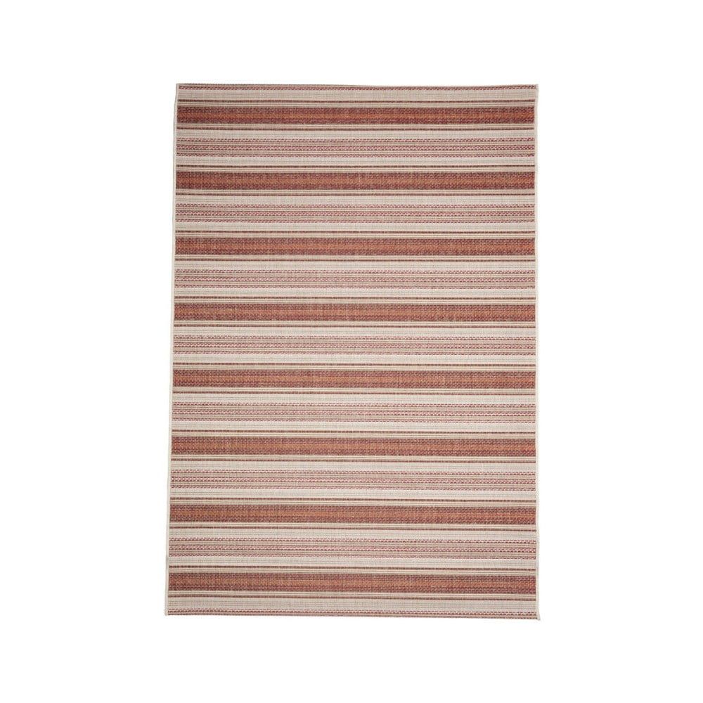 Béžovo-červený venkovní koberec Floorita Riga, 135 x 190 cm - Bonami.cz