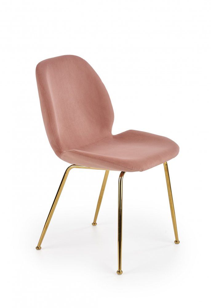 Halmar Jídelní židle K381 - růžová/zlatá - DEKORHOME.CZ