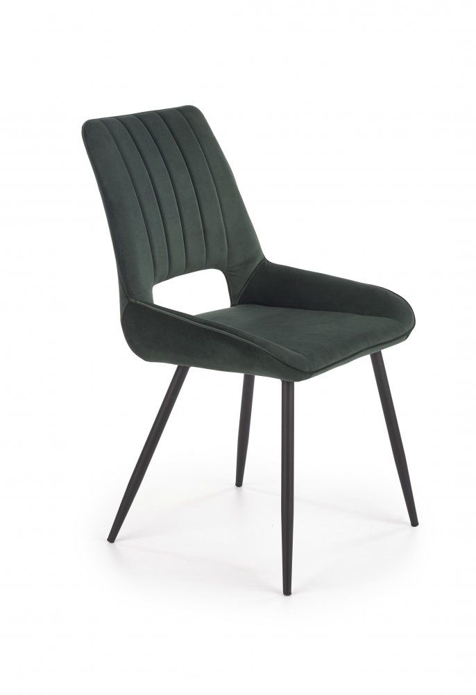 Jídelní židle K404 Halmar Tmavě zelená - DEKORHOME.CZ