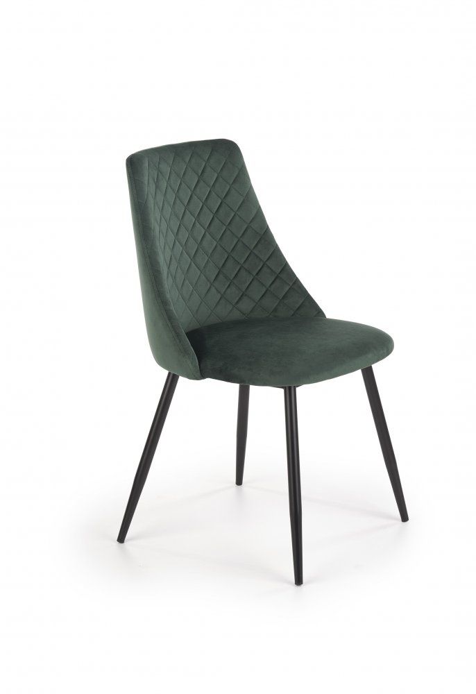 Jídelní židle K405 Halmar Tmavě zelená - DEKORHOME.CZ