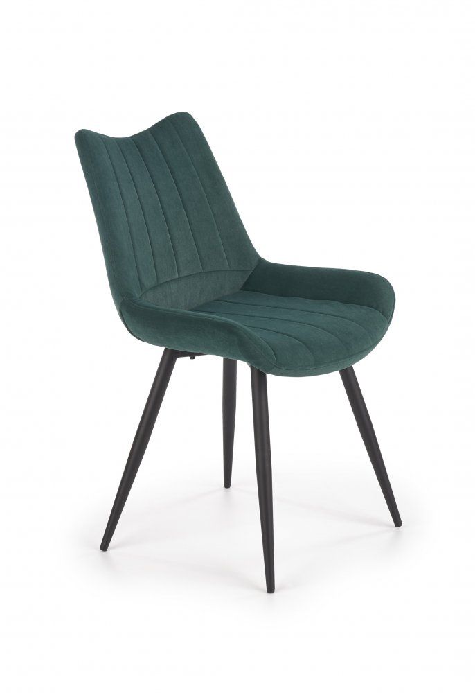 Jídelní židle K388 Halmar Tmavě zelená - DEKORHOME.CZ