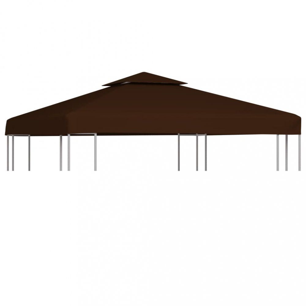 Náhradní střecha na altán 310 g/m² 3 x 3 m Dekorhome Hnědá - DEKORHOME.CZ