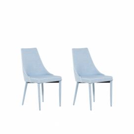 Sada 2 jídelních židlí modrá CAMINO