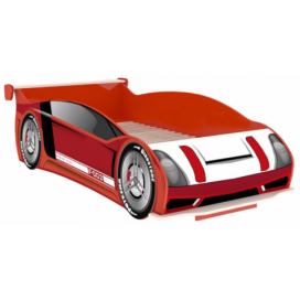 Nábytek Harmonia s.r.o.: Dětská postel auto Racer 90x200cm - červená/rock
