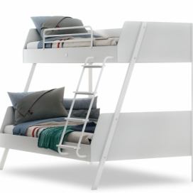 Studentská patrová postel 90x200-120x200cm Pure - bílá
