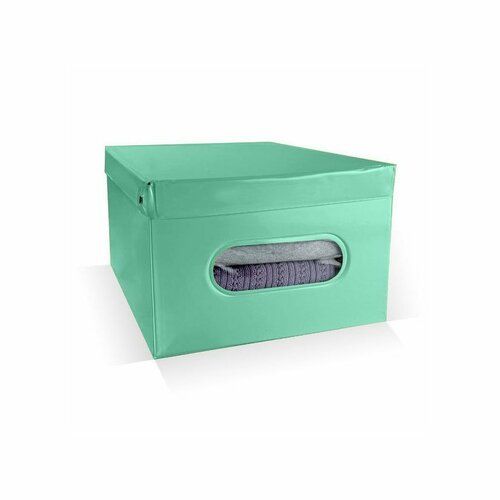Compactor Skládací úložný box PVC se zipem Compactor Nordic 50 x 38.5 x 24 cm, zelený - 4home.cz