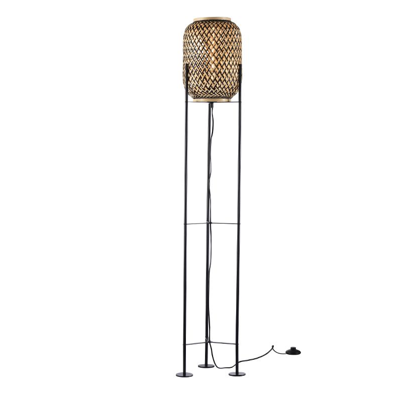 ACA DECOR Stojací lampa Bamboo Ø 23 cm - STERIXretro