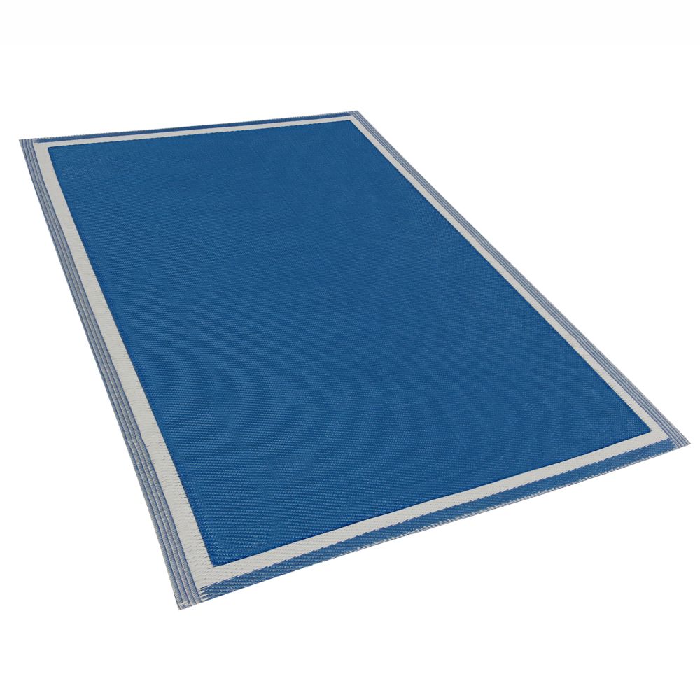 Venkovní koberec 120 x 180 cm modrý ETAWAH - Beliani.cz