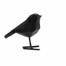 Černá dekorativní soška PT LIVING Bird, výška 17 cm