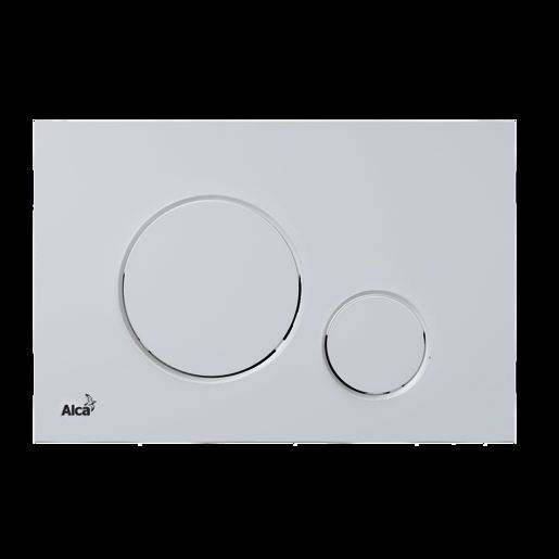 Ovládací tlačítko Alca pro předstěnové instalační systémy, bílá-mat M676 - Siko - koupelny - kuchyně