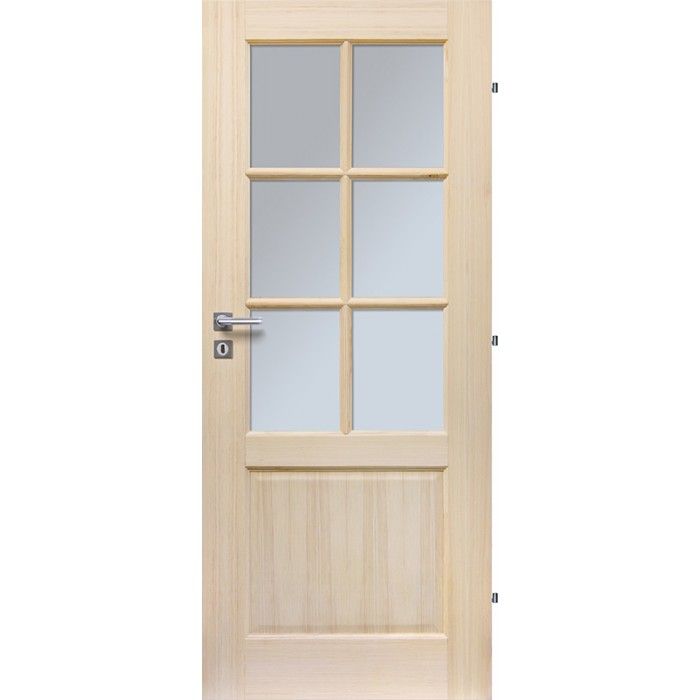 ERKADO Dřevěné masivni dveře masiv z borovice DUBLIN 6S - ERKADO CZ s.r.o.