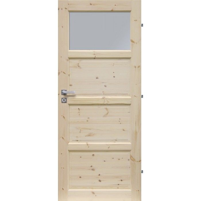 ERKADO Dřevěné masivni dveře masiv z borovice PRAGUE 1S (Kvalita B) - ERKADO CZ s.r.o.