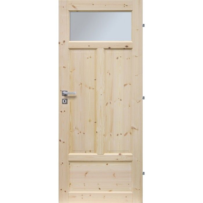 ERKADO Dřevěné masivni dveře masiv z borovice VERONA 1S (Kvalita B) - ERKADO CZ s.r.o.